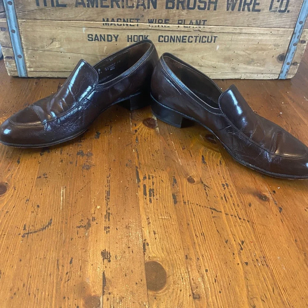 Florsheim Designer Collection Mens 8.5 D Brown‎ Leather Loafer Dress Shoes
